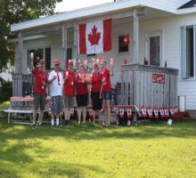 Guests on Canada Day 